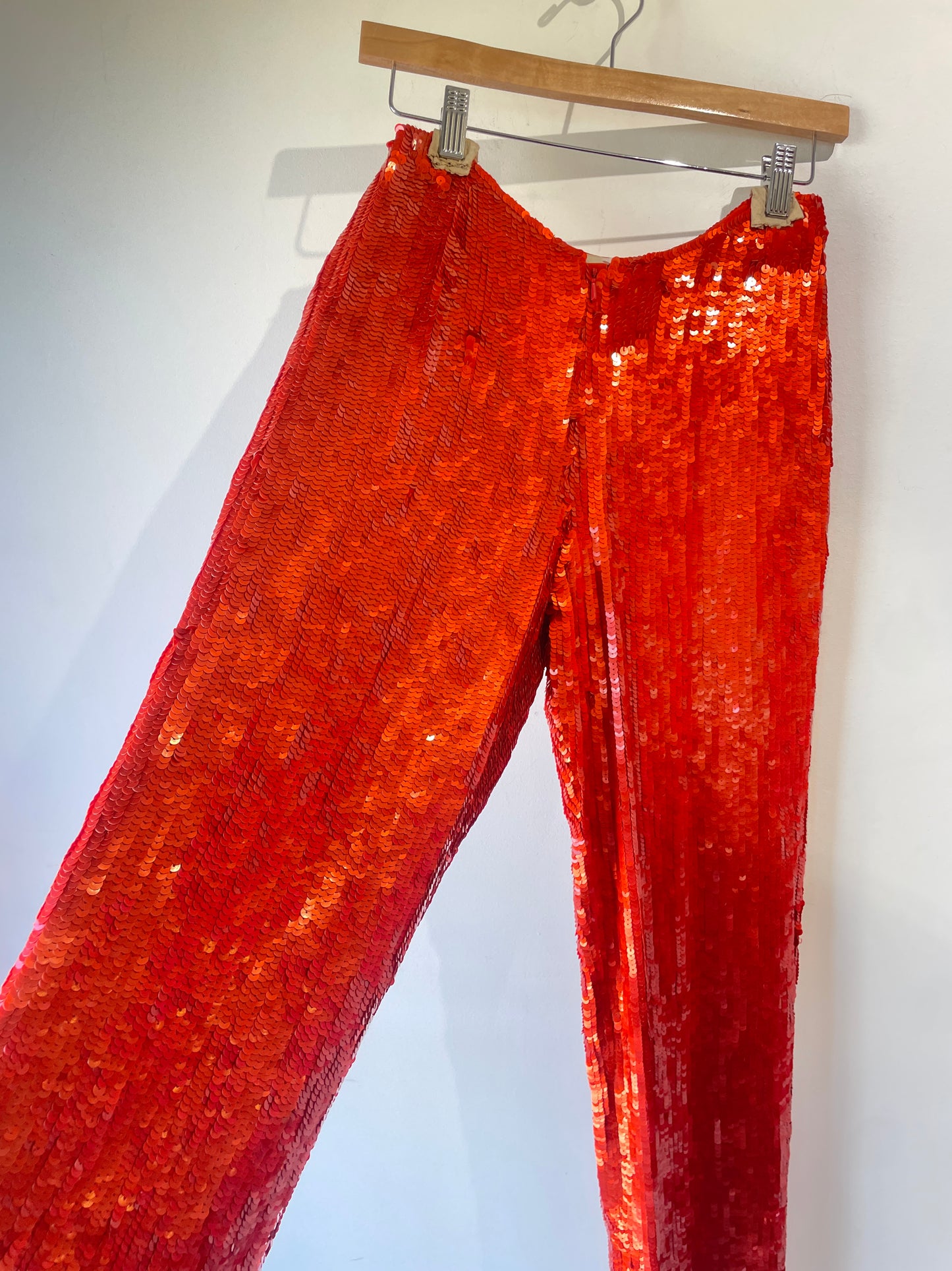 Vintage Regina Rubens Orange Sequin Pants - The Curatorial Dept.