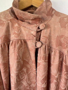 Vintage Bally Pink Embossed Leather 80's Jacket