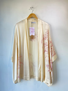 Carine Gilson Cream Silk Robe