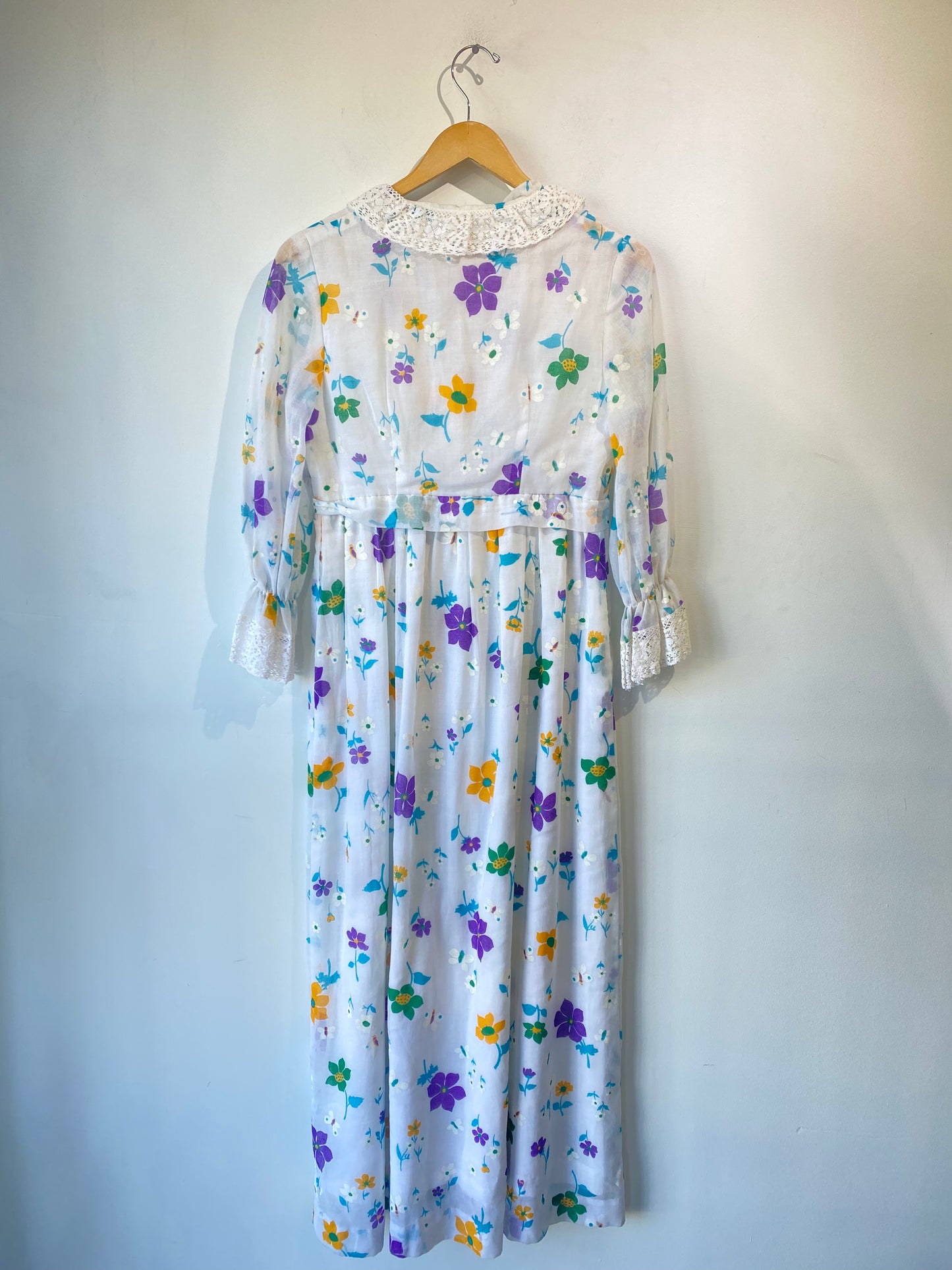Vintage Joseph Magnin Floral Dress - The Curatorial Dept.