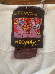 Peter Max 1987 Neomax Jumper With Illustrated Faces - The Curatorial Dept.