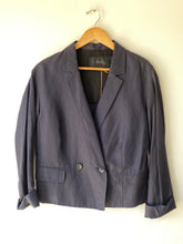 Hanii Y Navy Double Breasted Jacket - The Curatorial Dept.