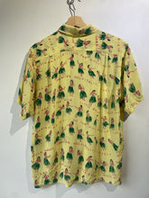 Vintage Men's 100% Silk Hula Dancer Hawaiian Shirt