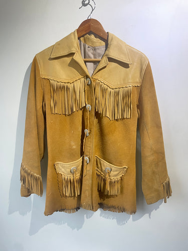 Vintage Suede Fringe Jacket