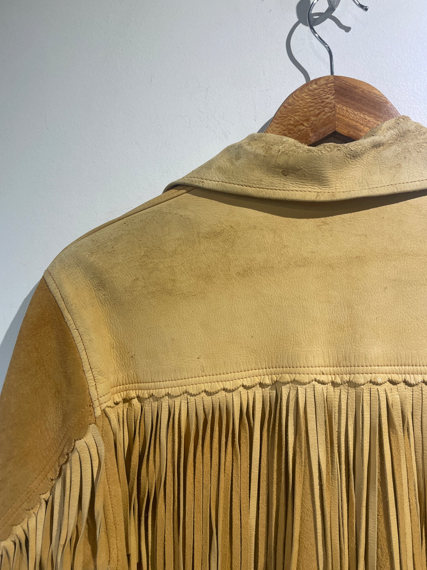 Vintage Suede Fringe Jacket - The Curatorial Dept.