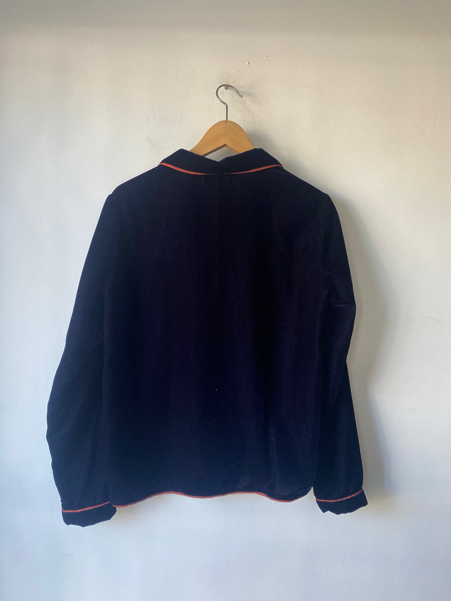 Tulsi Shop Navy Velvet Top - The Curatorial Dept.
