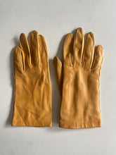 Vintage Yellow Kid Leather Gloves