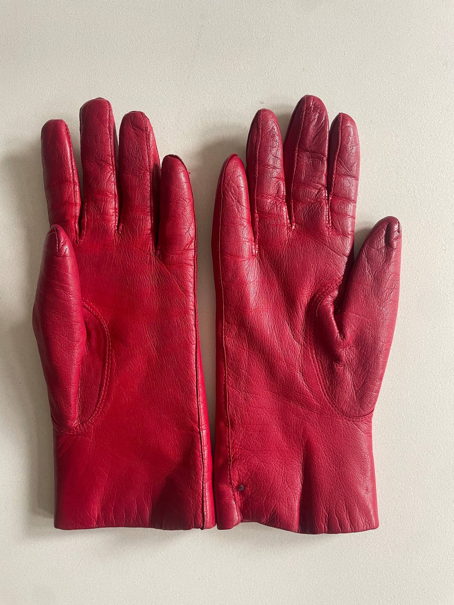 Vintage Fur Lined Kid Leather Gloves - The Curatorial Dept.
