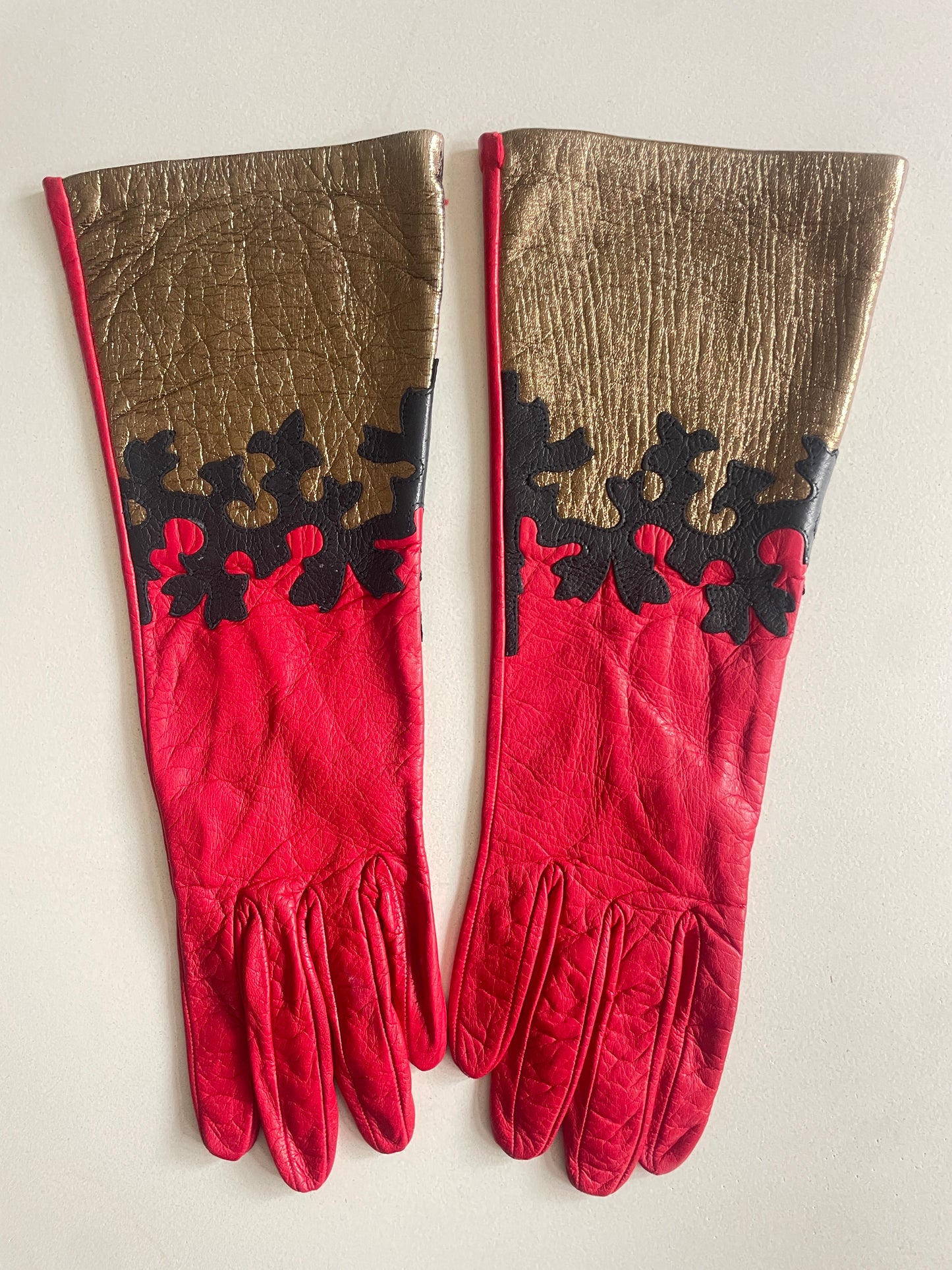 Vintage Western Kid Leather Gloves - The Curatorial Dept.