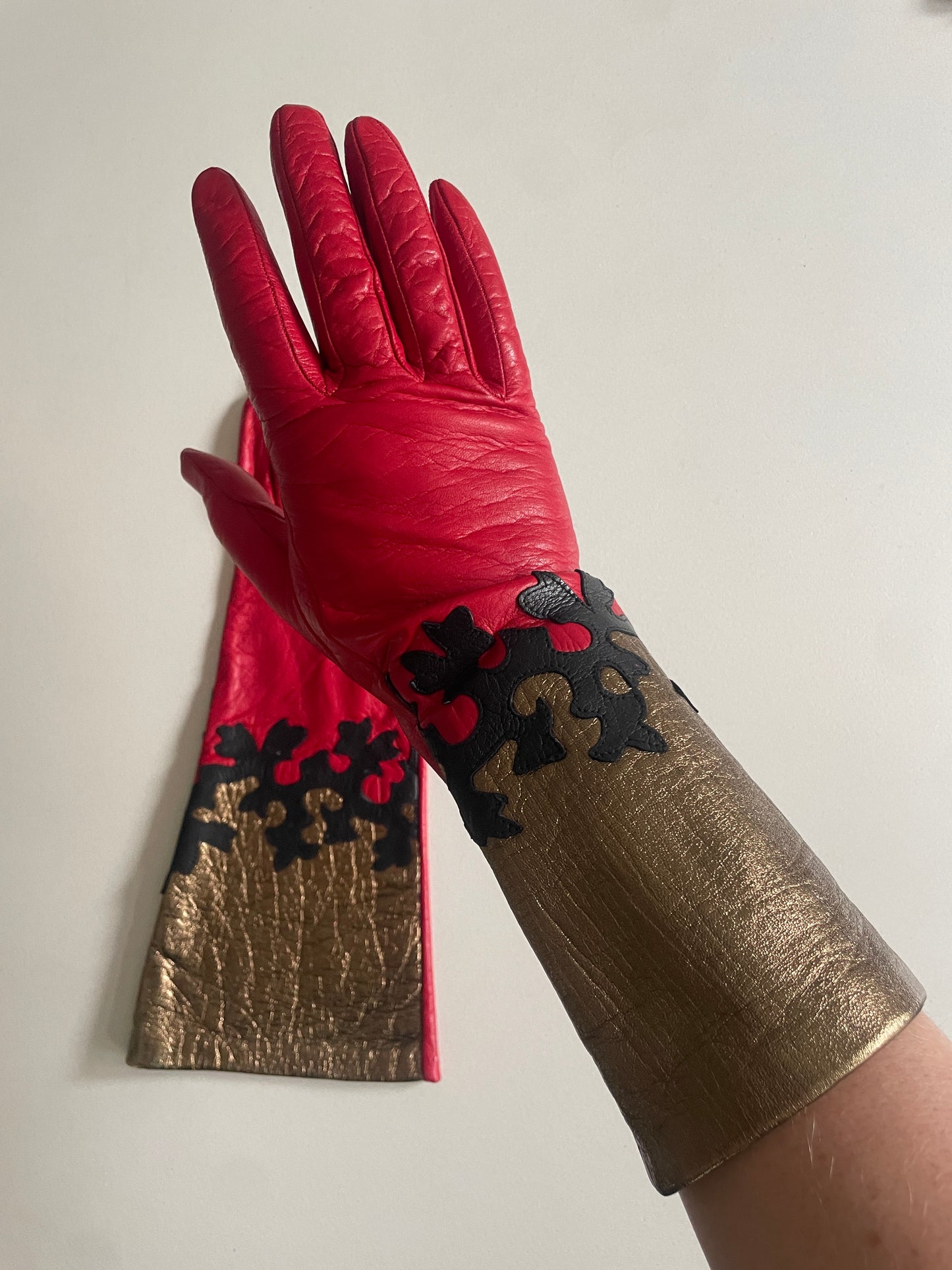 Vintage Western Kid Leather Gloves - The Curatorial Dept.