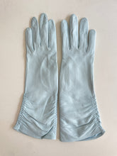 Vintage Baby Blue Kid Leather Gloves
