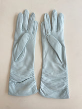 Vintage Baby Blue Kid Leather Gloves