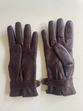 Vintage Dark Brown Kid Leather Gloves