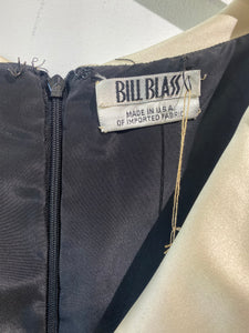 Vintage Bill Blass Black and White Cocktail Dress