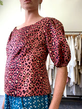 Rebecca Taylor Mauve Leopard Print Shirt - The Curatorial Dept.
