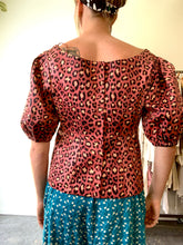 Rebecca Taylor Mauve Leopard Print Shirt - The Curatorial Dept.