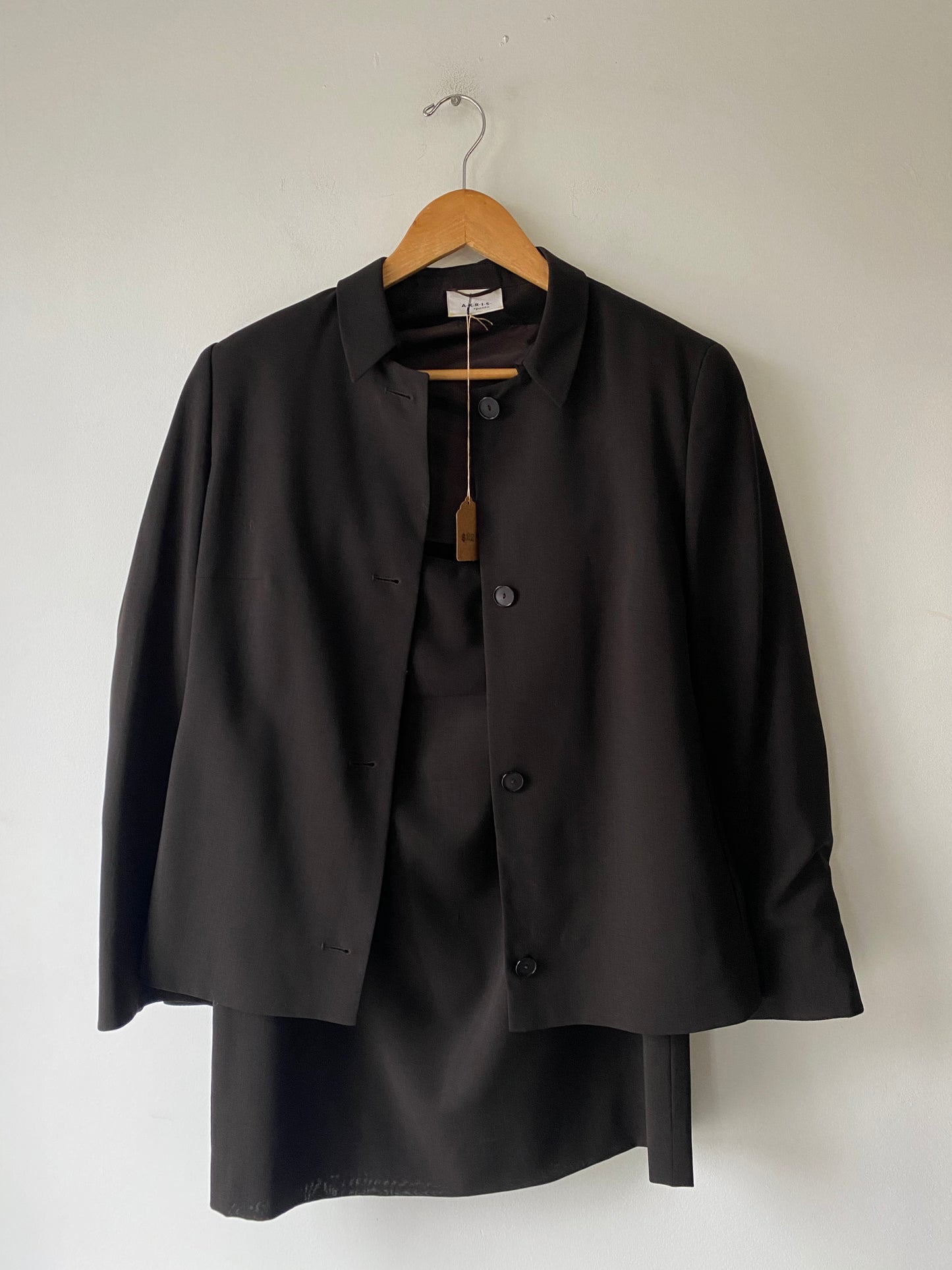 Akris Punto Brown Two Piece Skirt Set - The Curatorial Dept.