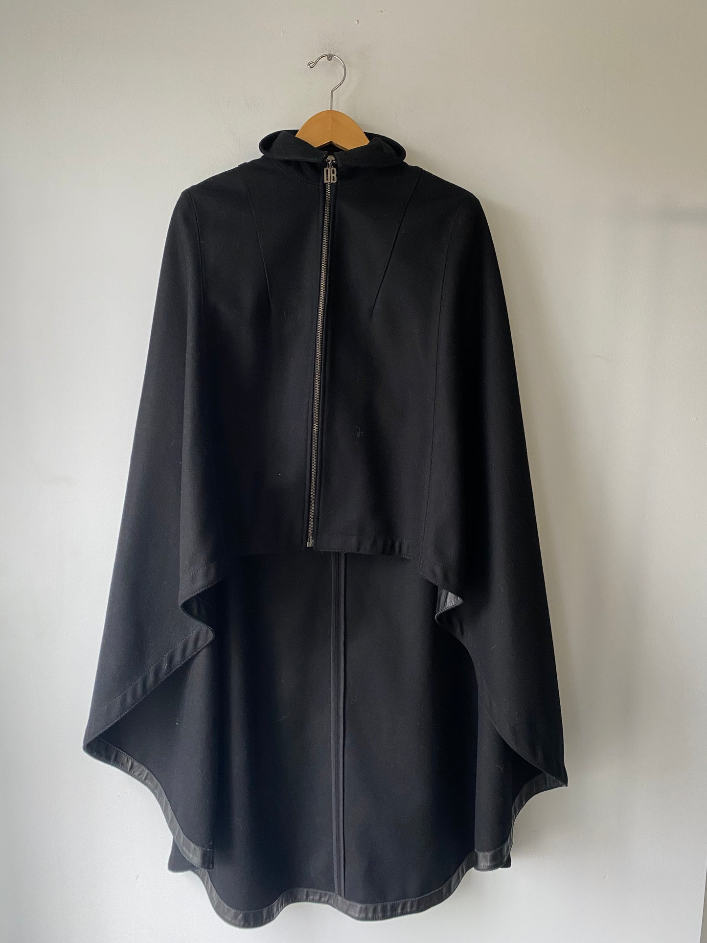 Dirk Bikkembergs Black Poncho Cape - The Curatorial Dept.