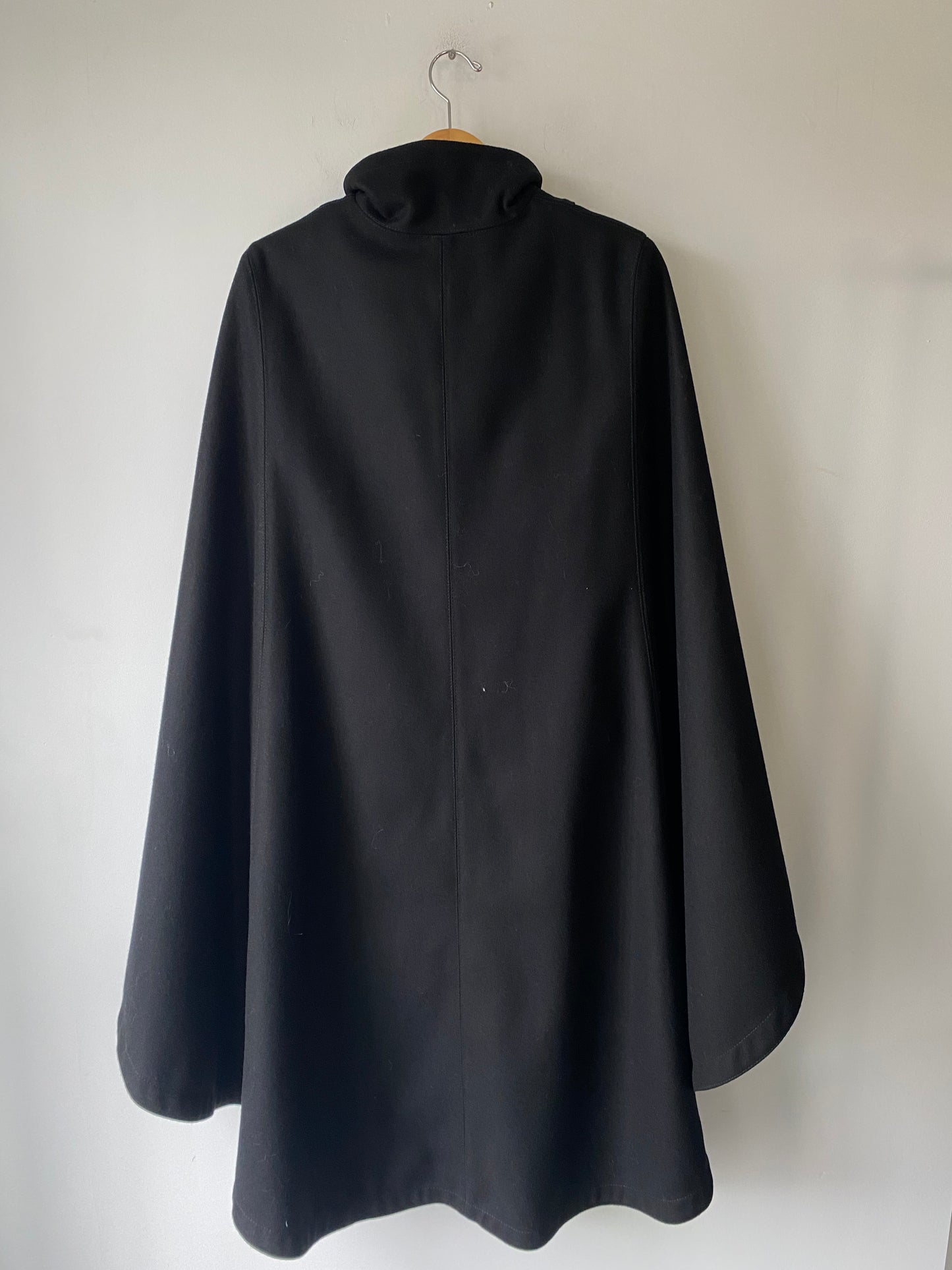 Dirk Bikkembergs Black Poncho Cape - The Curatorial Dept.
