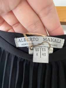 Vintage Alberto Makali Black Frilled Miniskirt