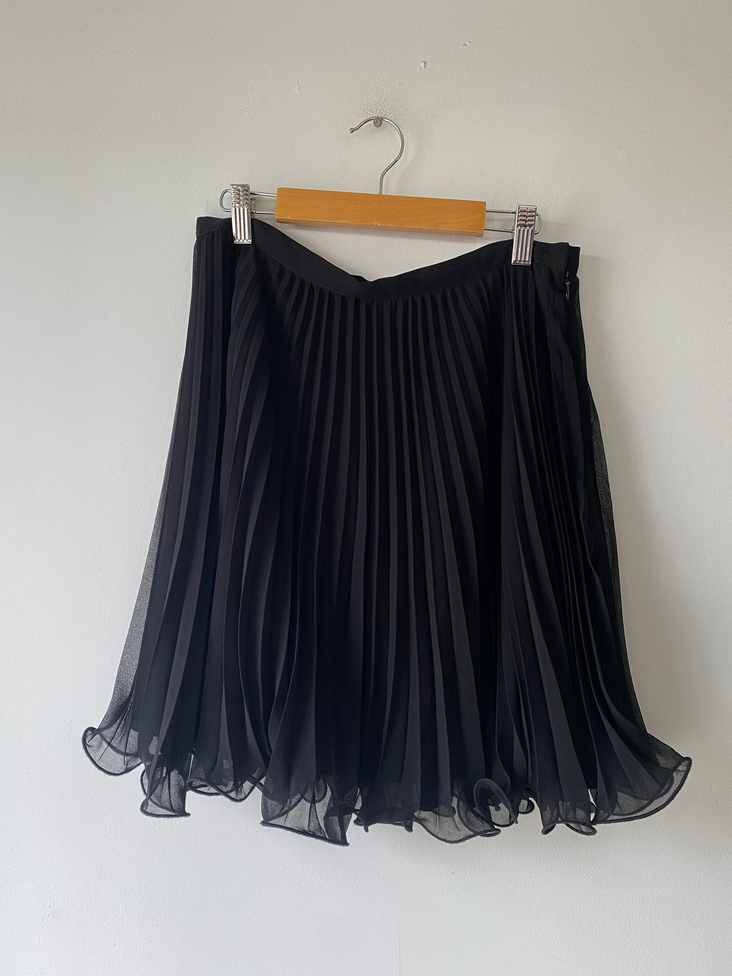 Vintage Alberto Makali Black Frilled Miniskirt - The Curatorial Dept.