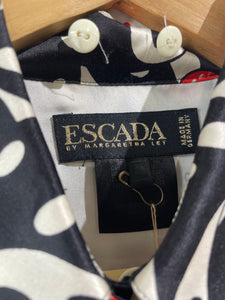 Vintage Escada Silk Dice Blouse