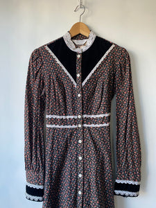 Vintage JC Penney Prairie Dress like Gunne Sax