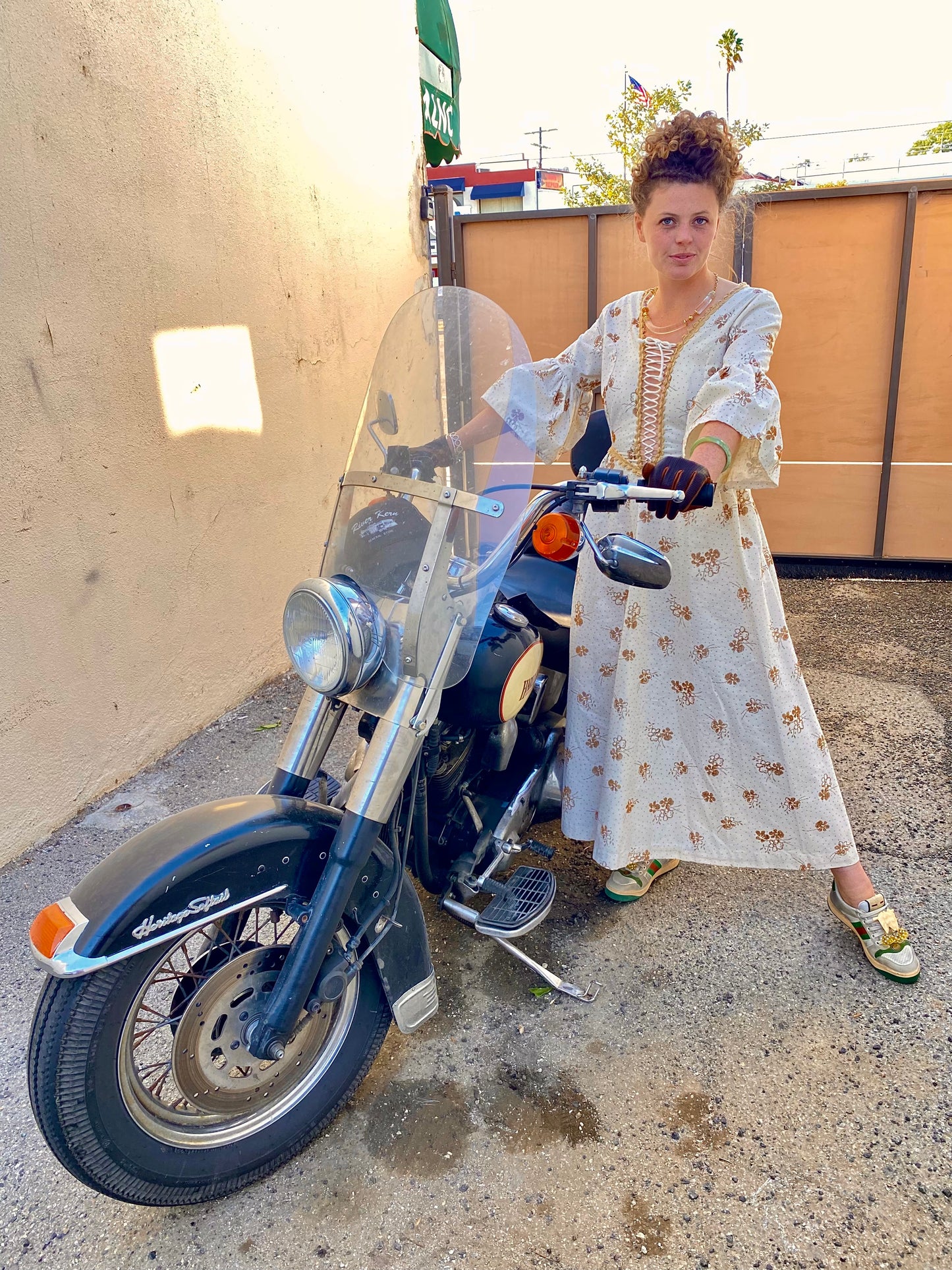 Vintage Gunne Sax Black Label Floral Dress - The Curatorial Dept.