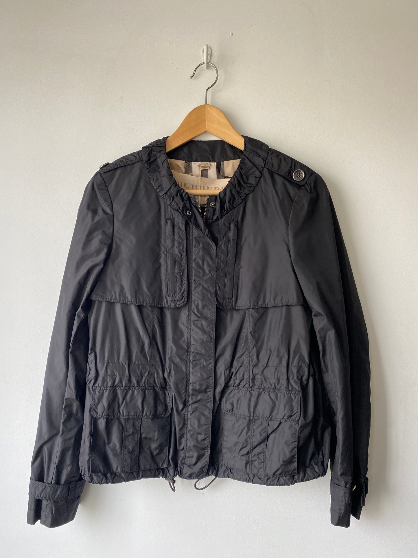 Burberry Brit Black Windbreaker - The Curatorial Dept.