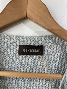 Vintage Eskandar Grey Open Cardigan