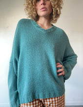 Vintage Shirin Guild Aqua Blue Sweater
