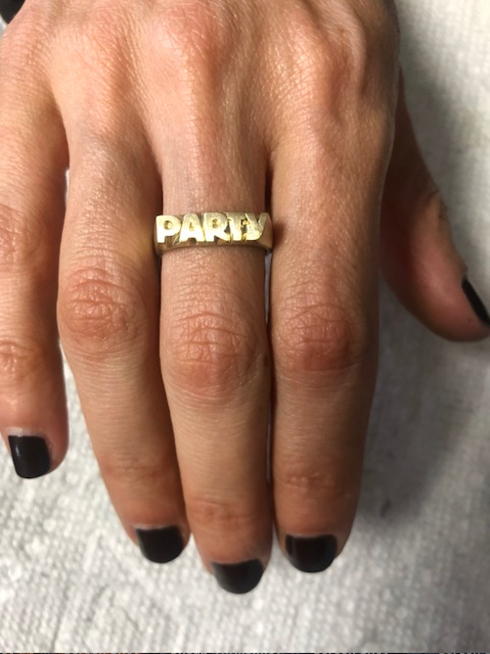 Party Ring in Sterling Silver or Brass - The Curatorial Dept.