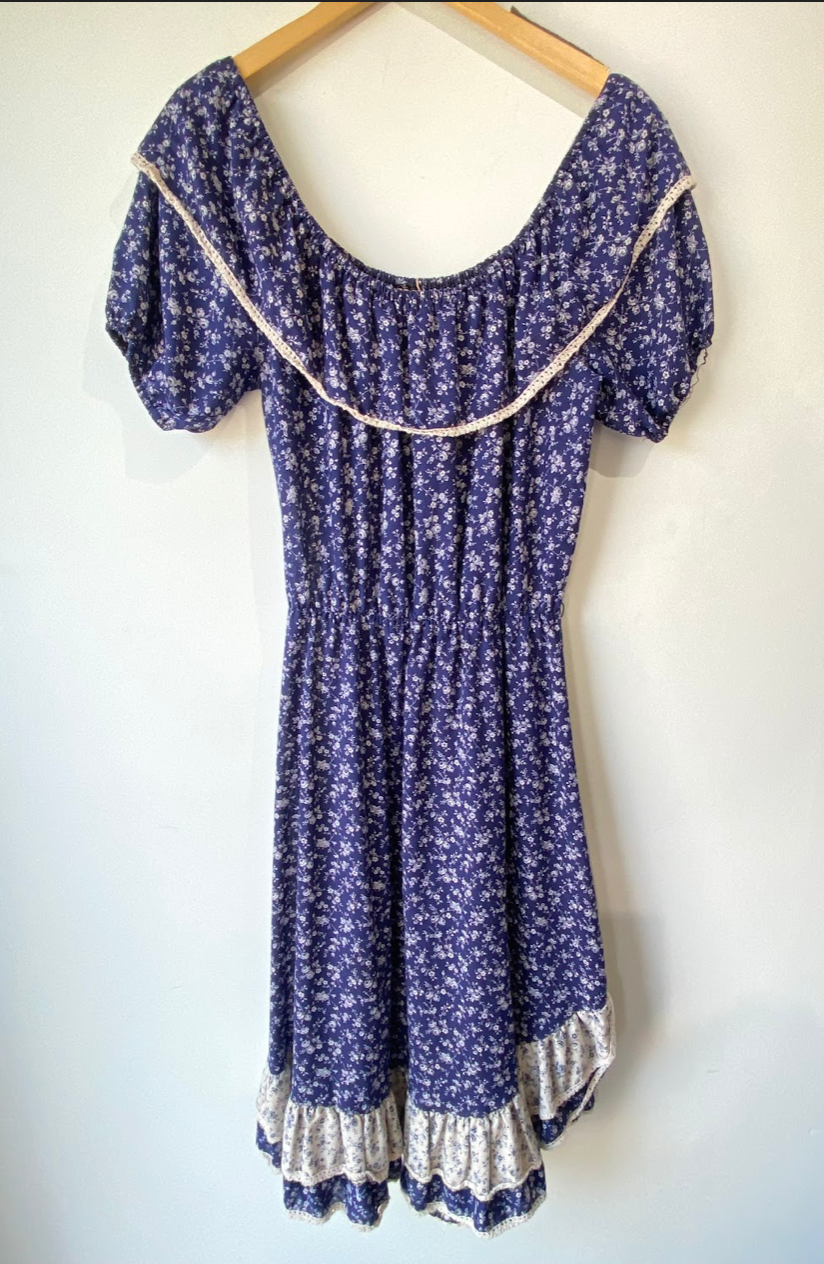 How Sweet it Is Blue Floral Dress - The Curatorial Dept.