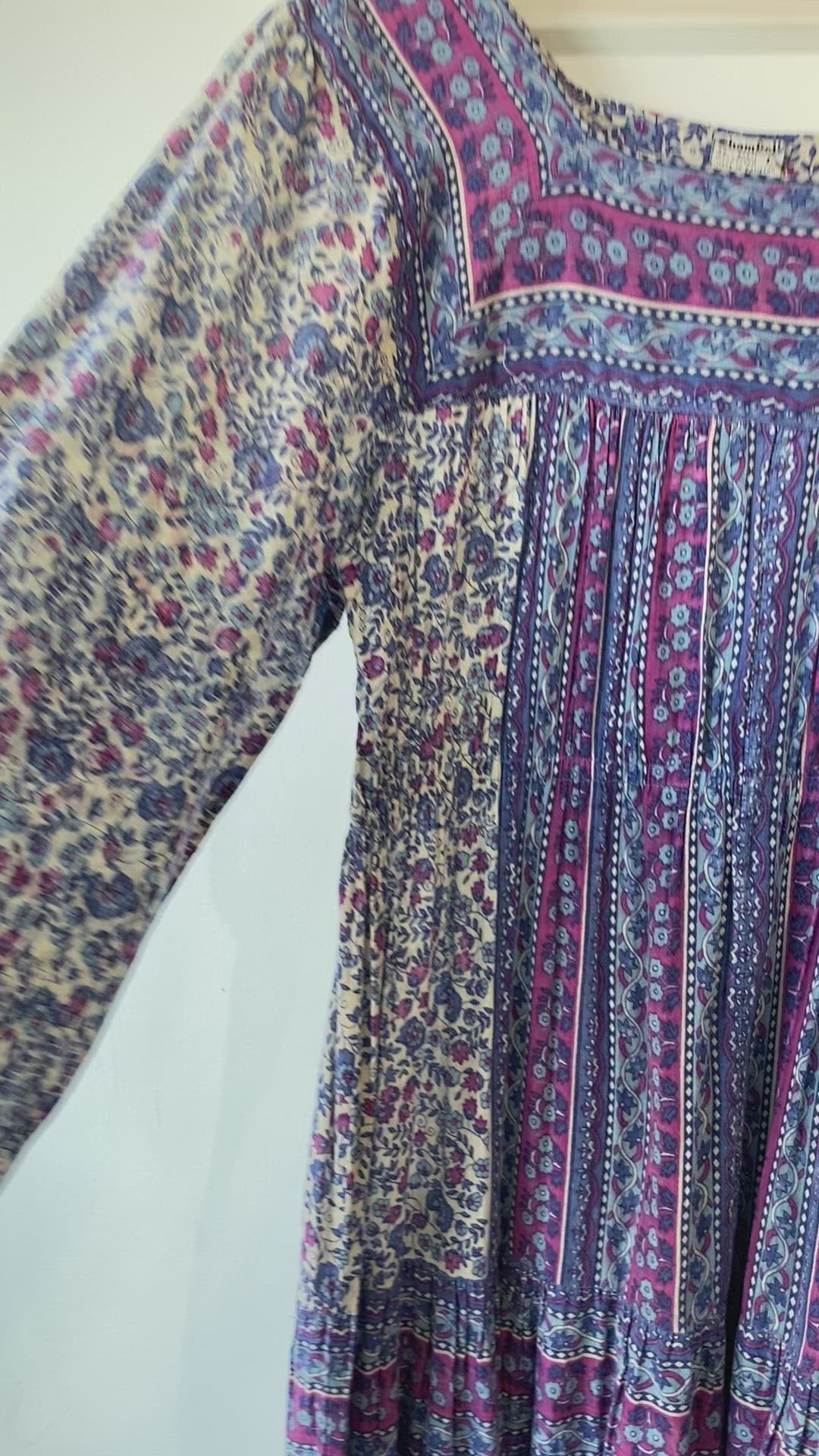 Vintage Chambell Indian Block Print Dress