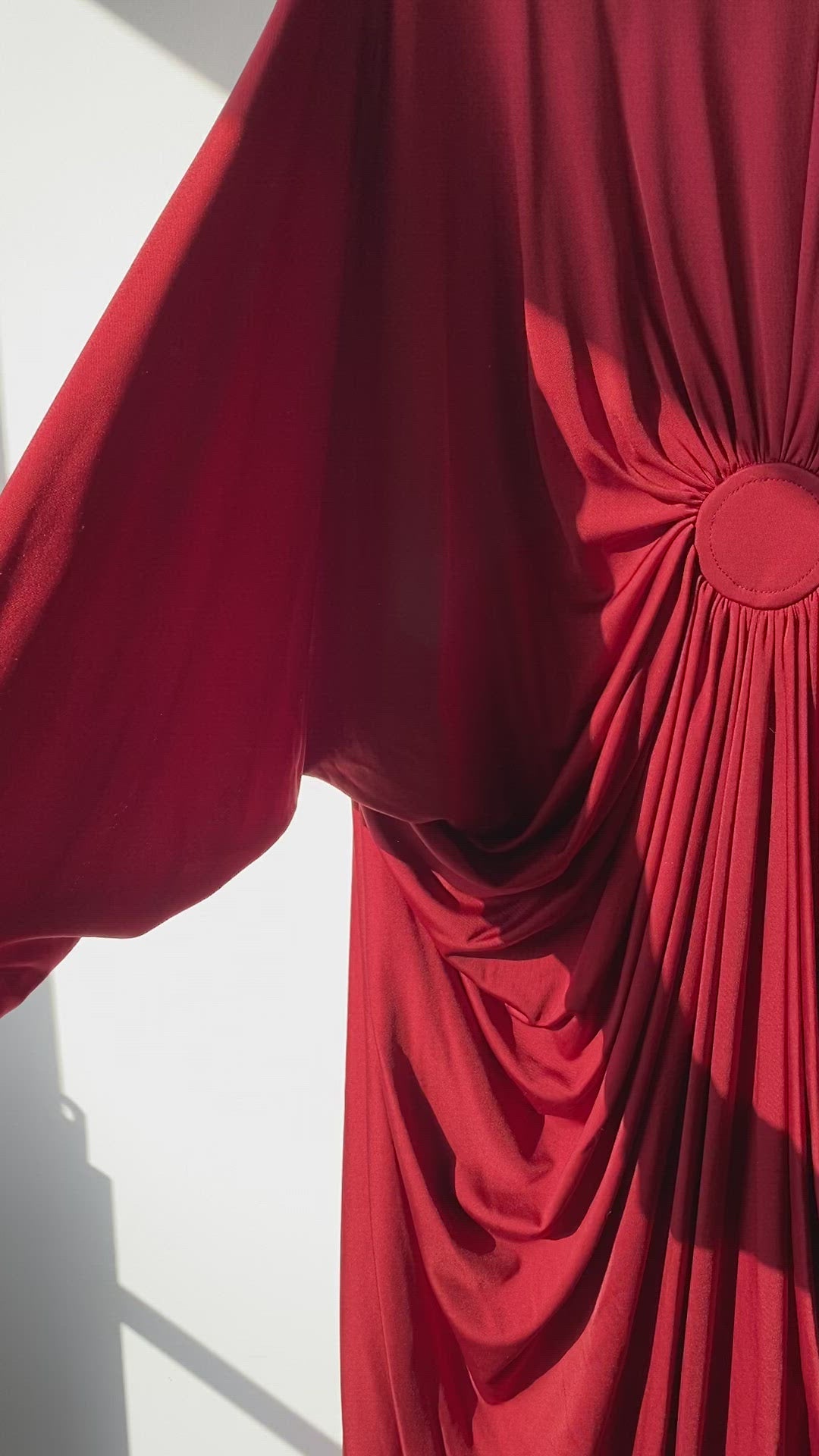 Stunning Vintage Yuki Rembrandt Burgundy Gown