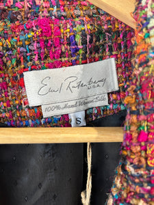 Vintage E. Rothenberg U.S.A. Hand Woven Multicolored Silk Jacket