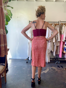 Vintage Red Chanel Skirt Suit – The Curatorial Dept.
