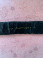 Vintage YSL Yves Saint Laurent Patent Leather Black Belt