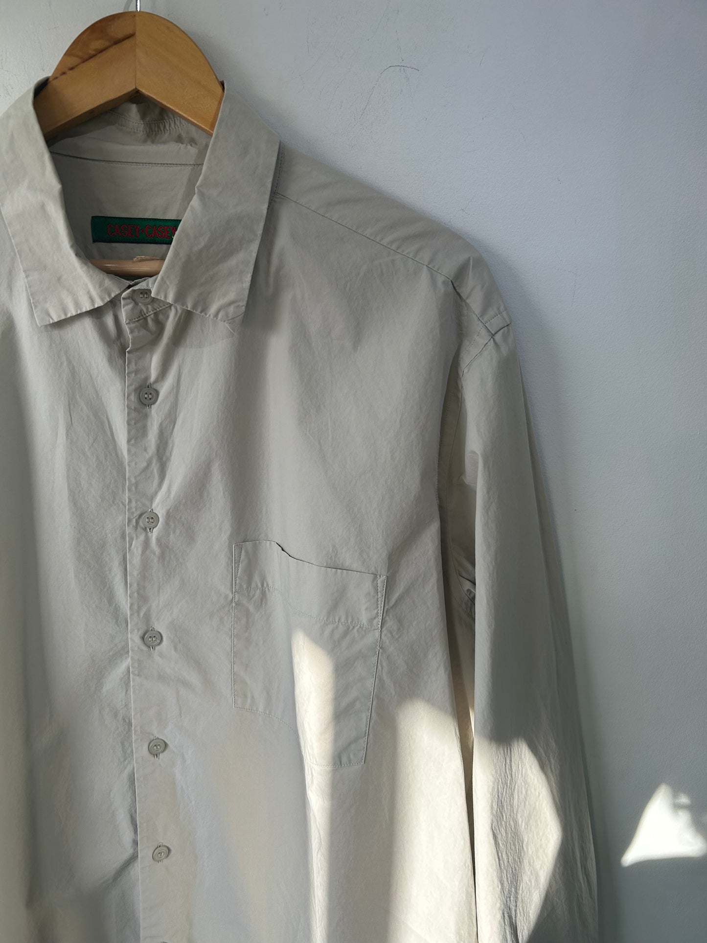 Casey Casey France Grey Collared Shirt - The Curatorial Dept.