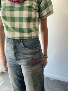 Vintage Gucci Embroidered Jeans