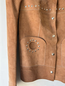 Vintage La Maison Du Daim Studded Suede Jacket