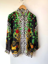 Vintage Versace Silk Shirt With Skiers - The Curatorial Dept.