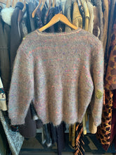 Vintage Unpuff Superfie Mohair Sweater With Metallics and Pearls - The Curatorial Dept.