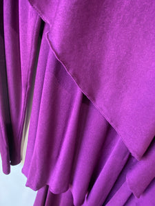 Vintage Holly Harp Purple Tiered Dress - The Curatorial Dept.