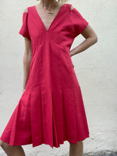 Vintage Chanel Boutique Red Silk Dress - The Curatorial Dept.