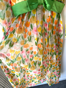 Vintage Sheer Floral Dress - The Curatorial Dept.