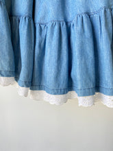 Vintage Jean St. Germain Blue Skirt - The Curatorial Dept.