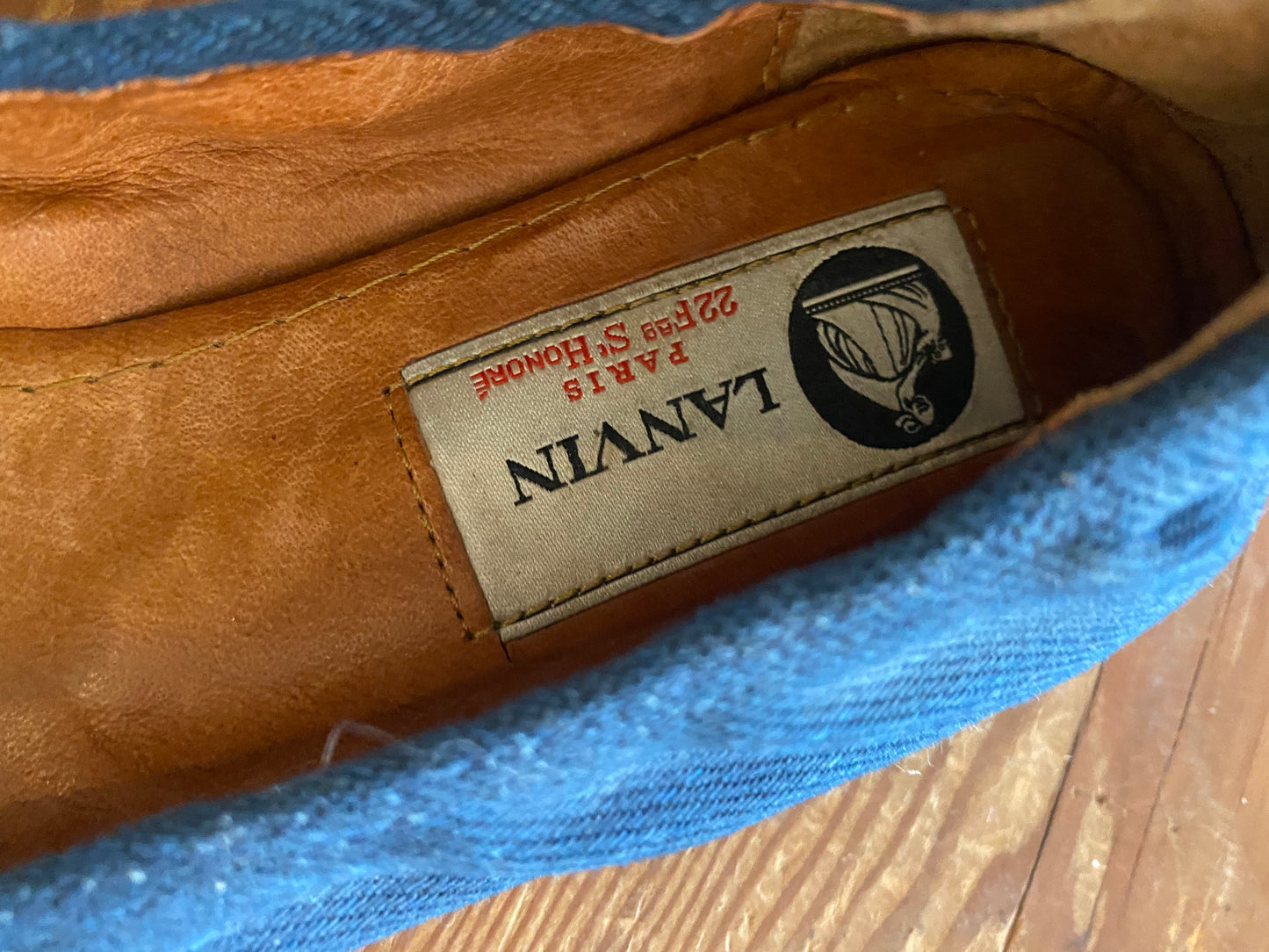 Lanvin Acne Denim Flats - The Curatorial Dept.