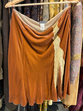 Vintage Alberta Ferretti Copper Velvet Skirt - The Curatorial Dept.