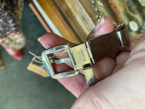 Vintage Gucci Enamel Metal Belt